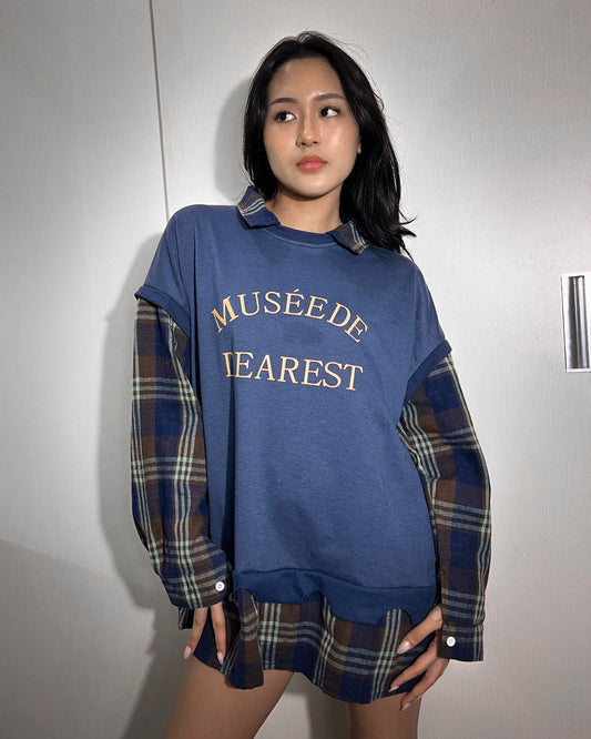 Flannel Crewneck 001