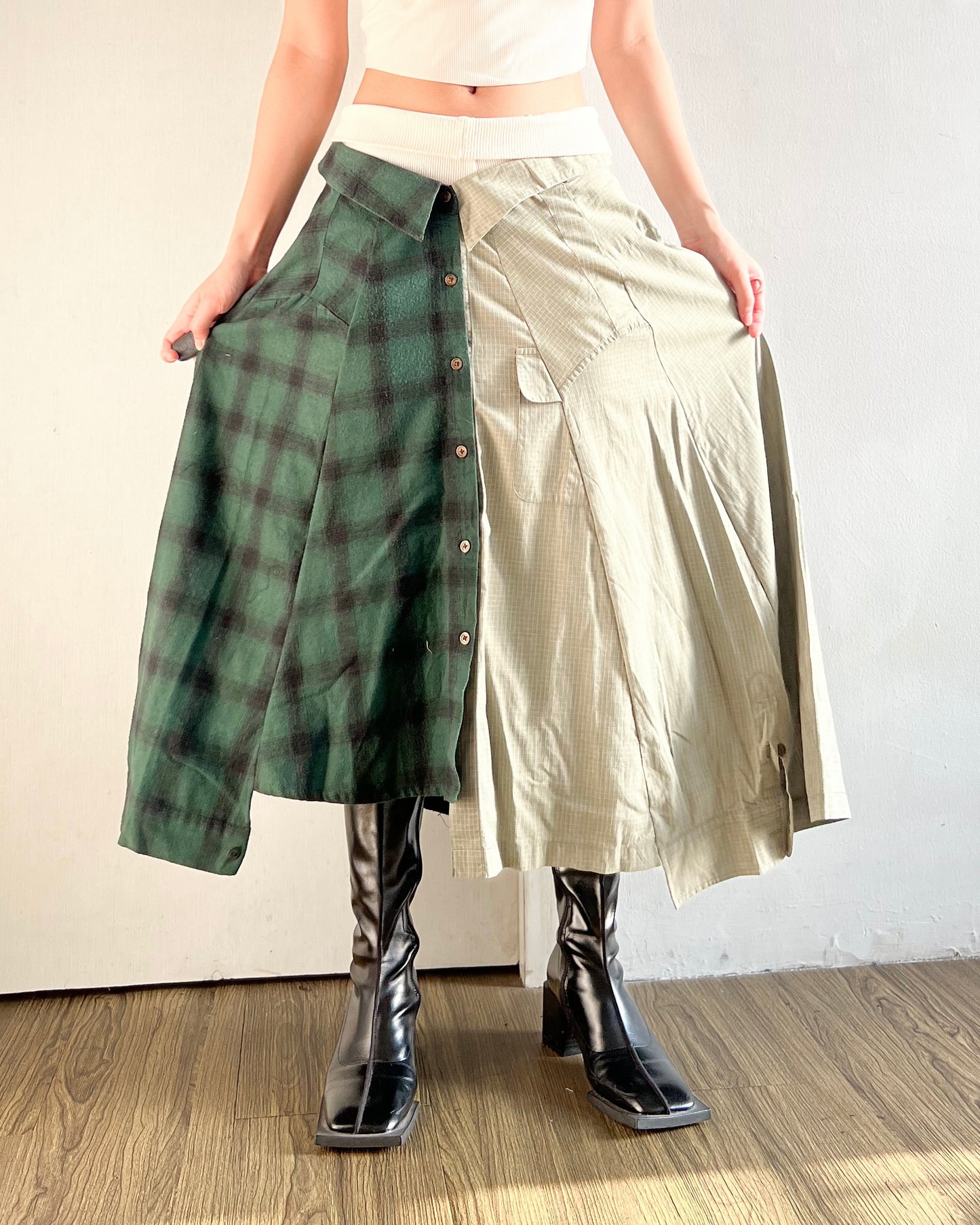 Button-up Maxi Skirt 033