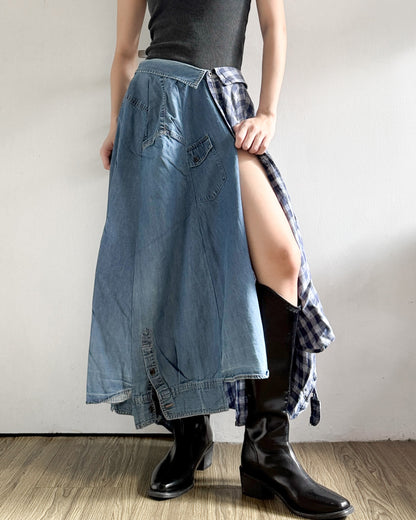Button-up Maxi Skirt 083
