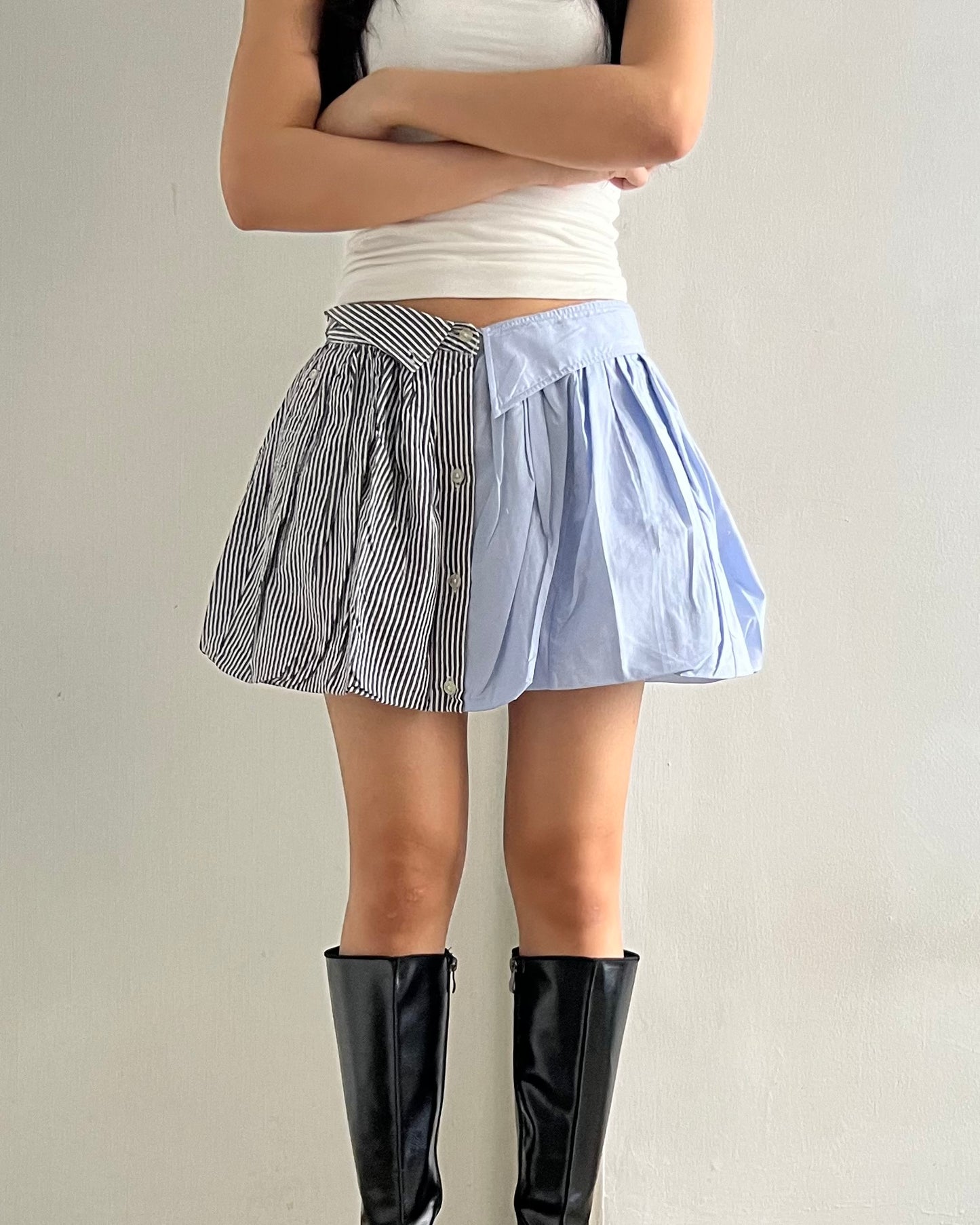 Button-up Balloon Skirt 012