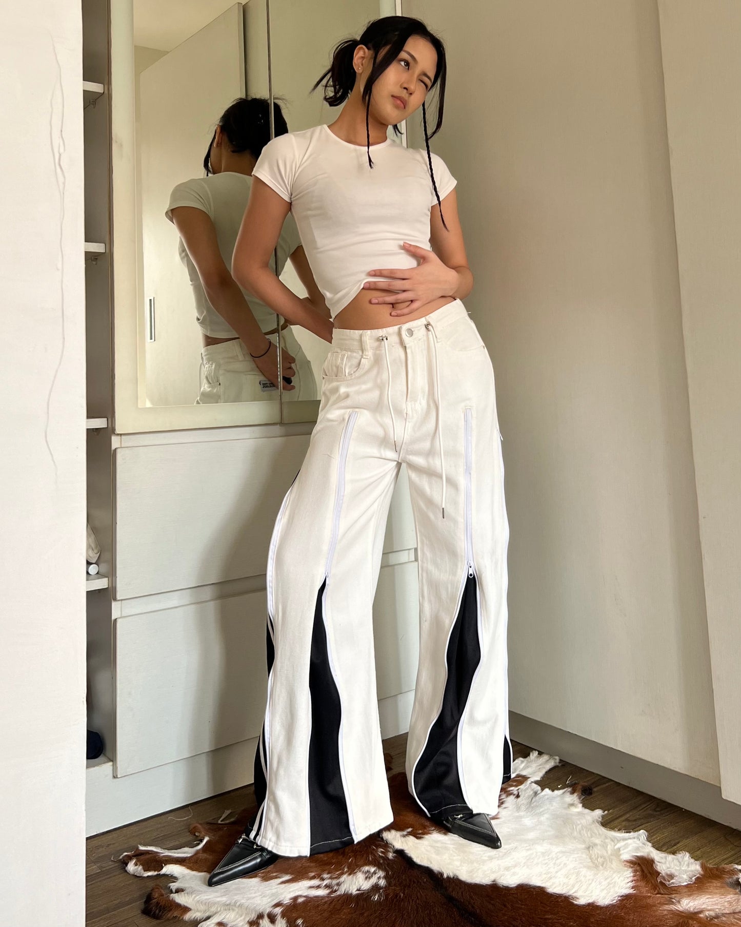 Zipper Pants 043