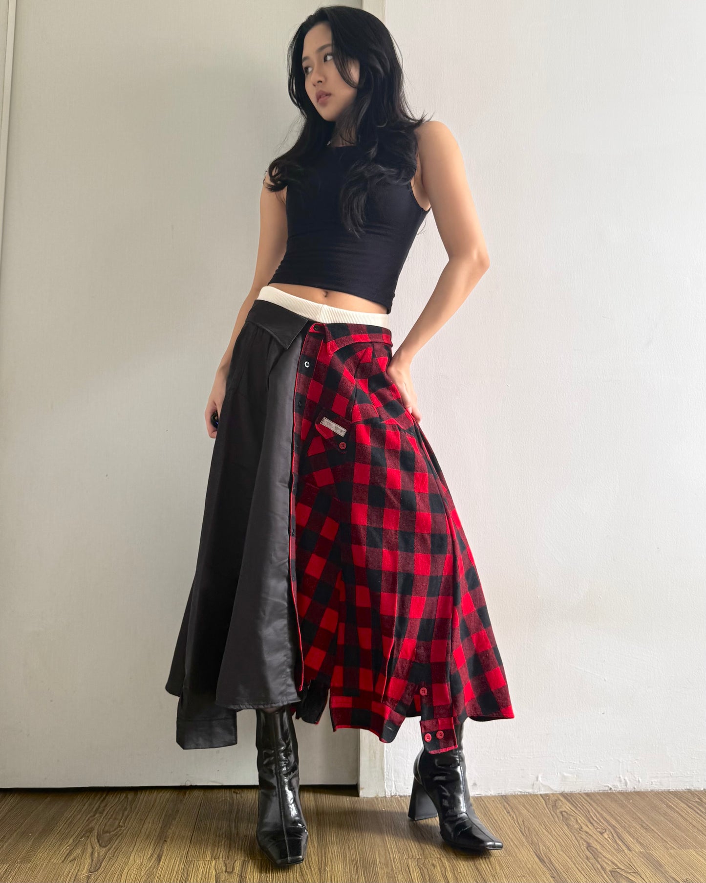 Button-up Maxi Skirt 045