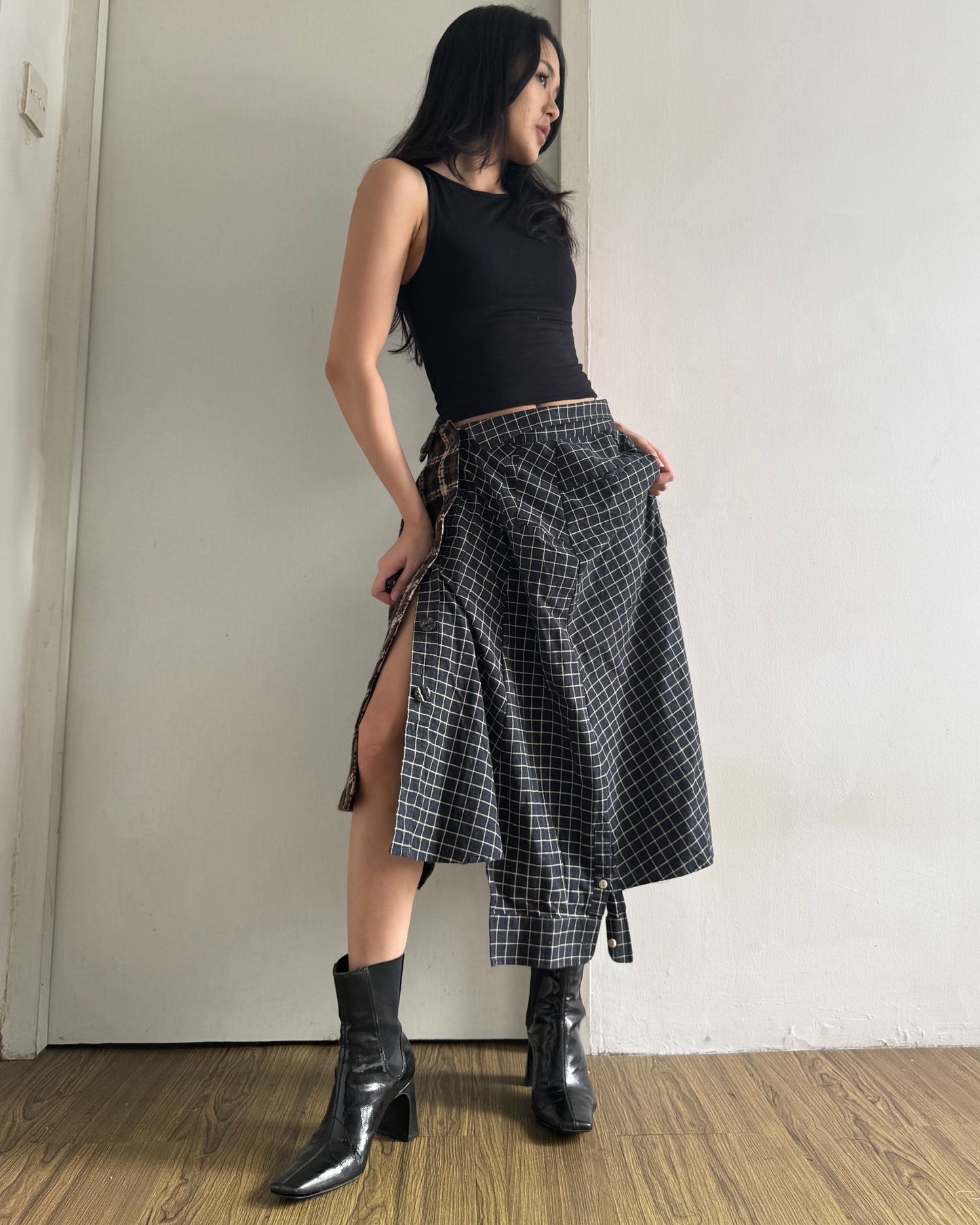 Button-up Maxi Skirt 049