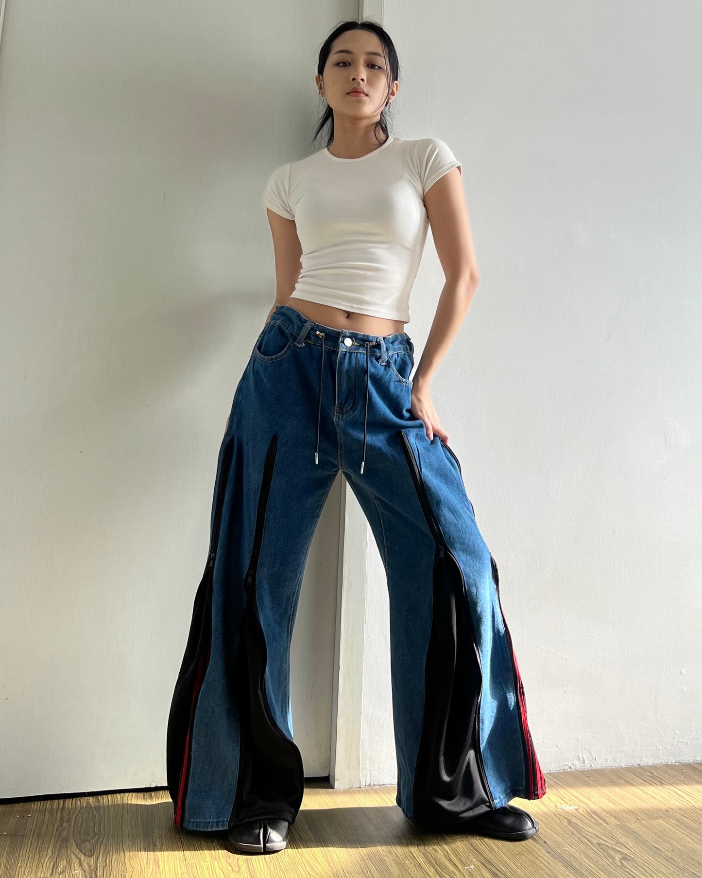 [BIG SIZE] Zipper Pants 0184