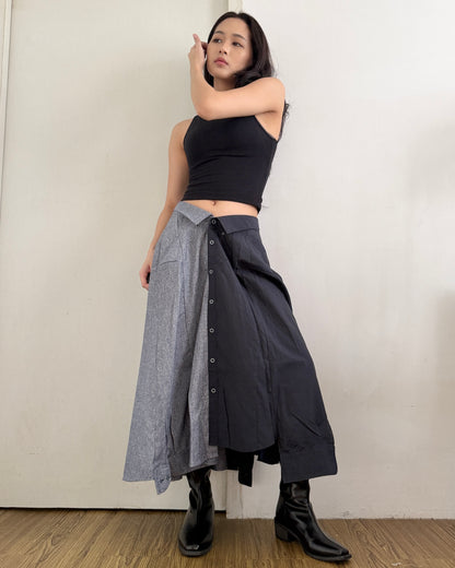 Button-up Maxi Skirt 072