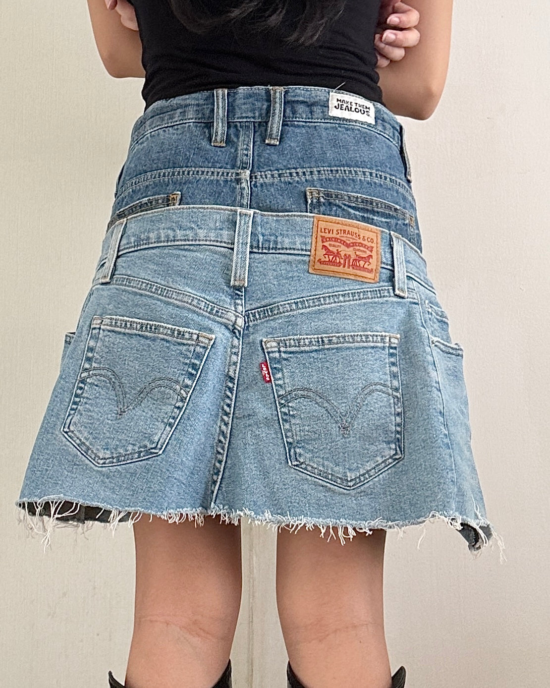 Doubled Mini Skirt 004