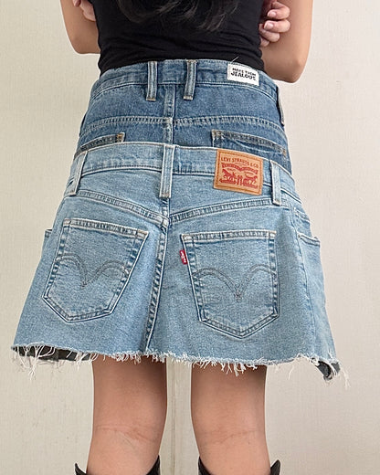 Doubled Mini Skirt 004