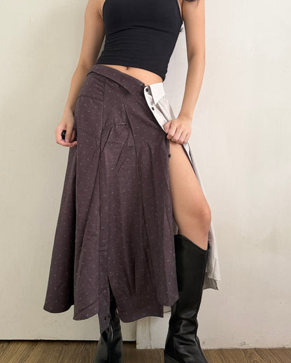 Button-up Maxi Skirt 073