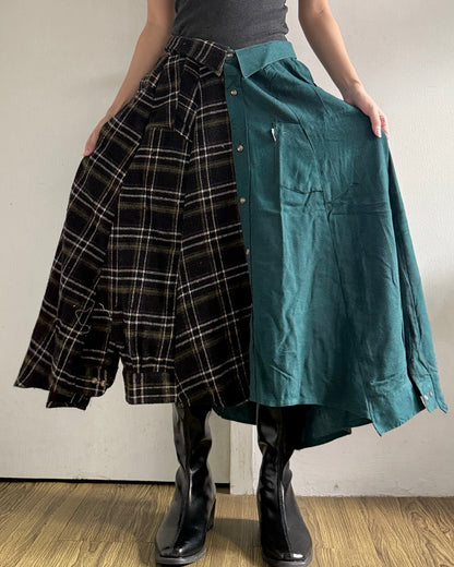 Button-up Maxi Skirt 080
