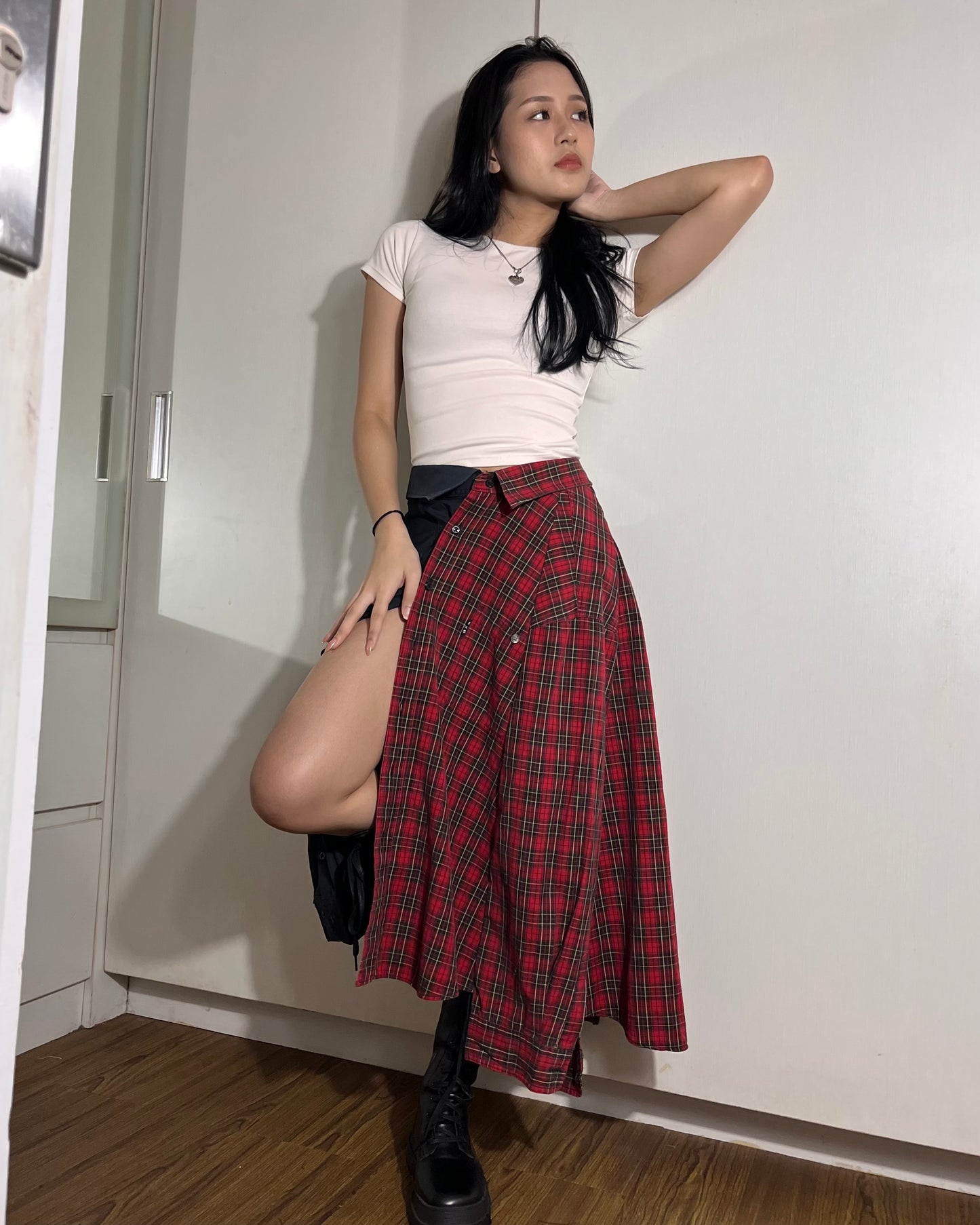 Button-up Maxi Skirt 008