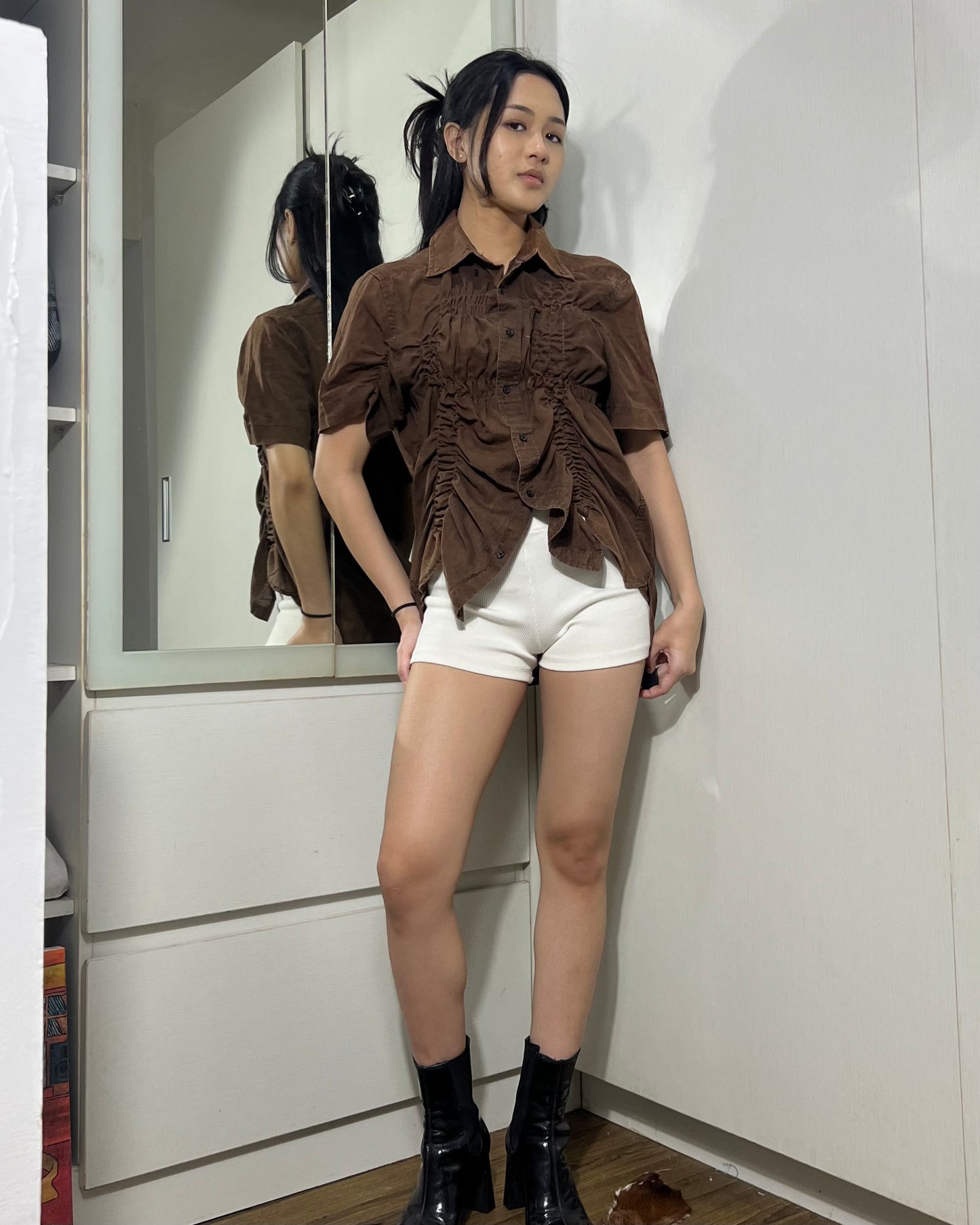 Ruched Shirt 001