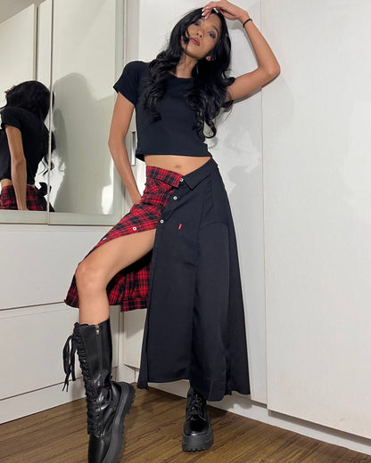 Button-up Maxi Skirt 011