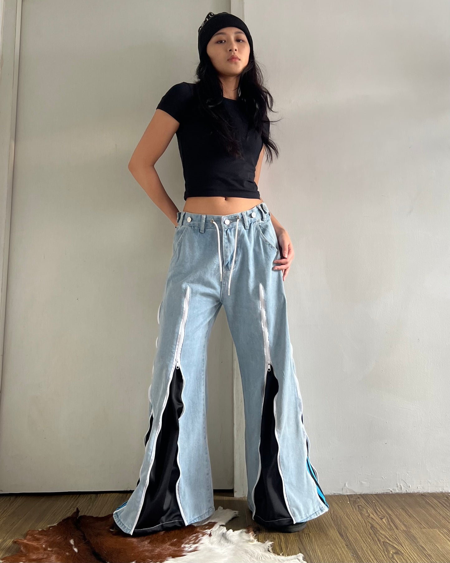 [BIG SIZE] Zipper Pants 0139