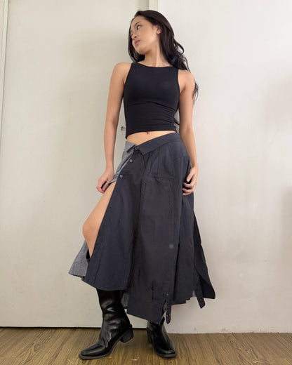 Button-up Maxi Skirt 072