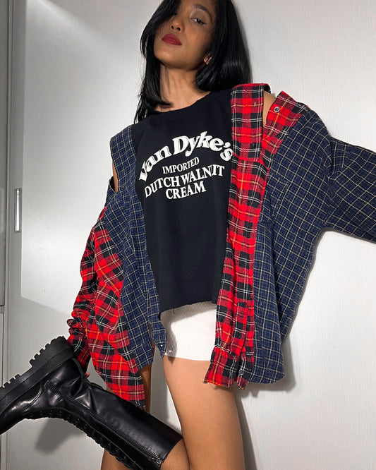 Deconstructed Flannel Shirt 006