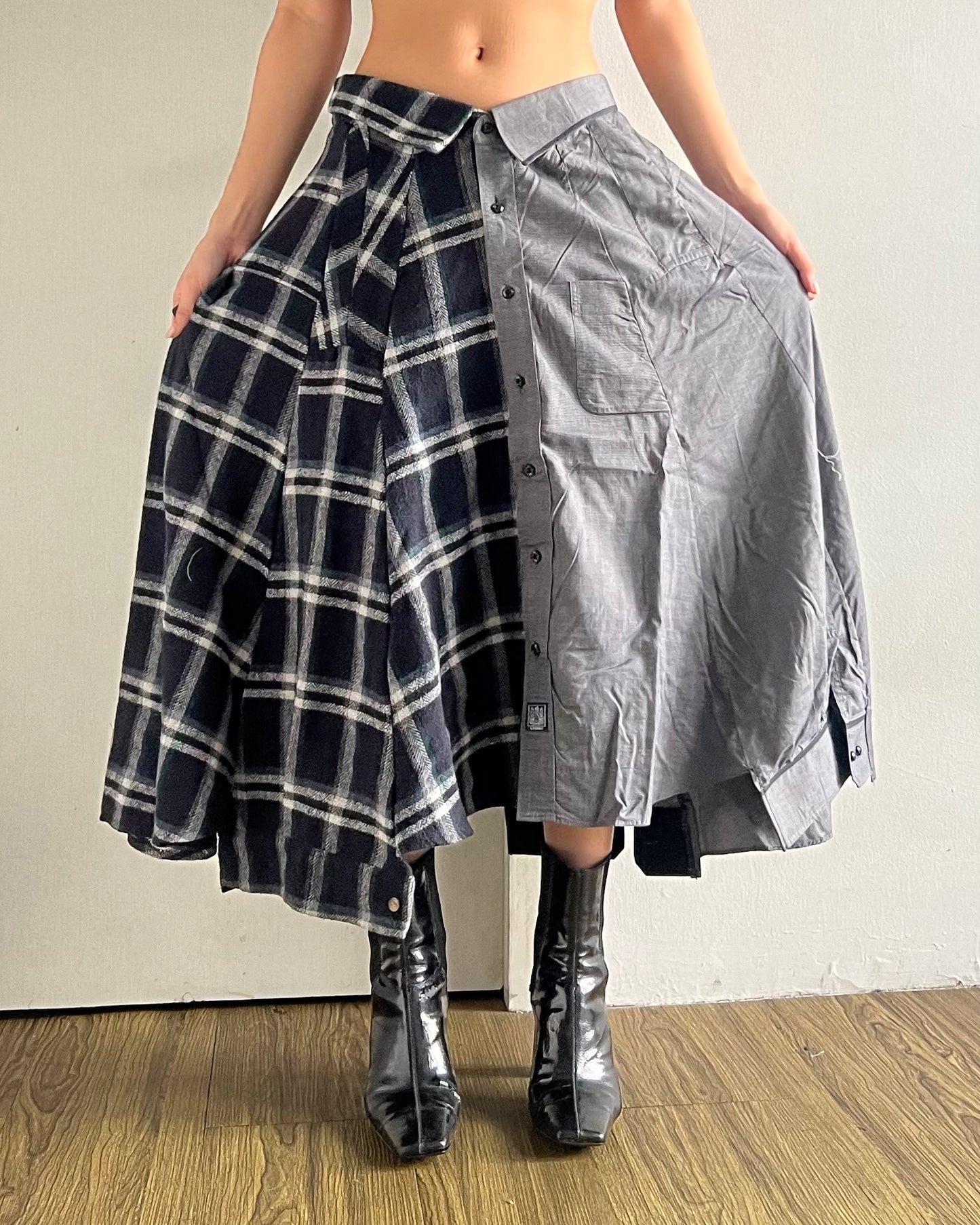 Button-up Maxi Skirt 036