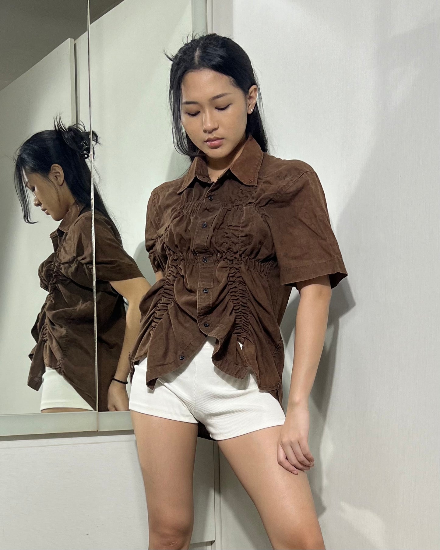 Ruched Shirt 001
