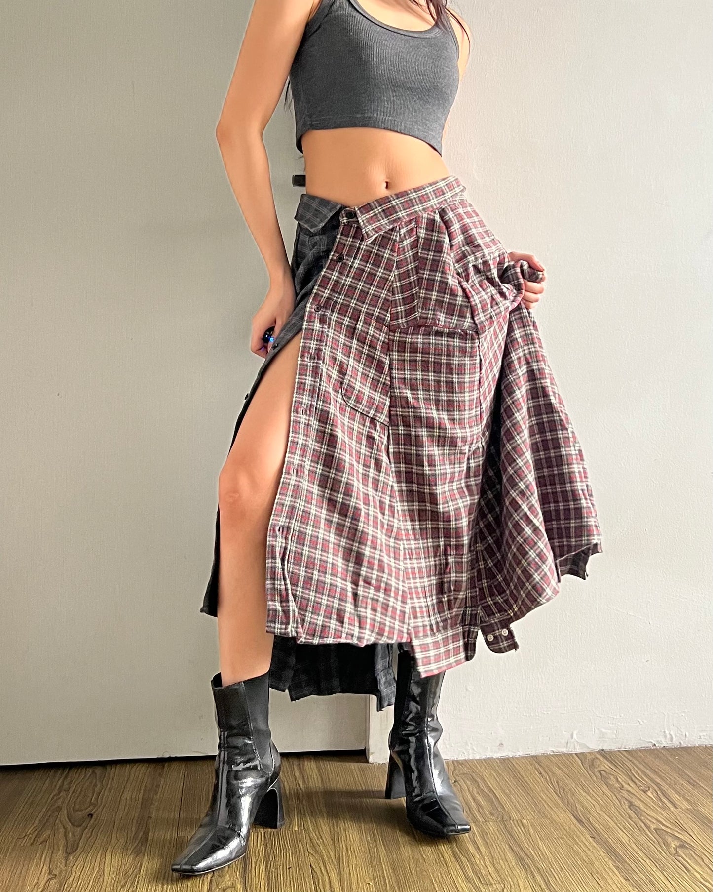 Button-up Maxi Skirt 037