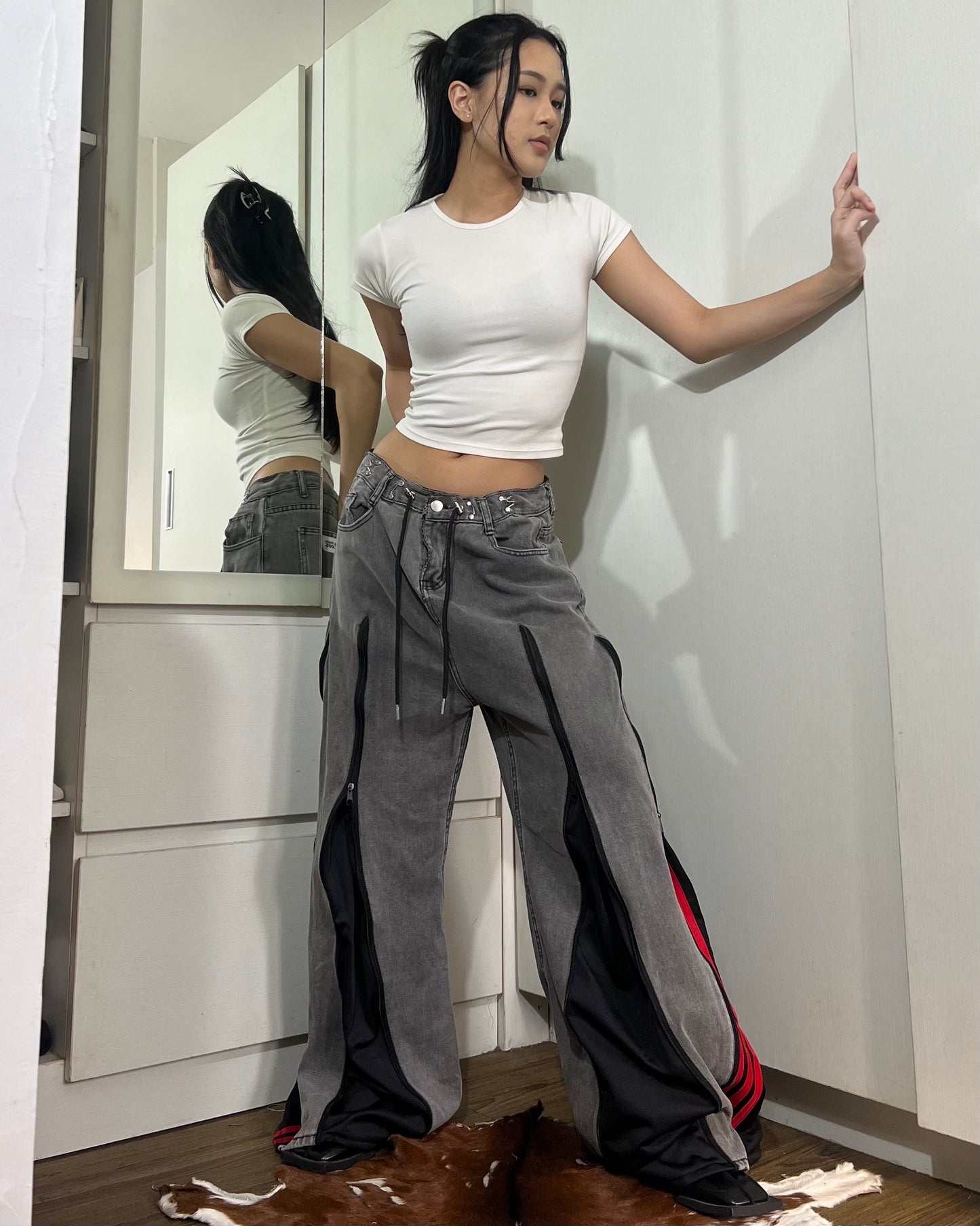[BIG SIZE] Zipper Pants 0109