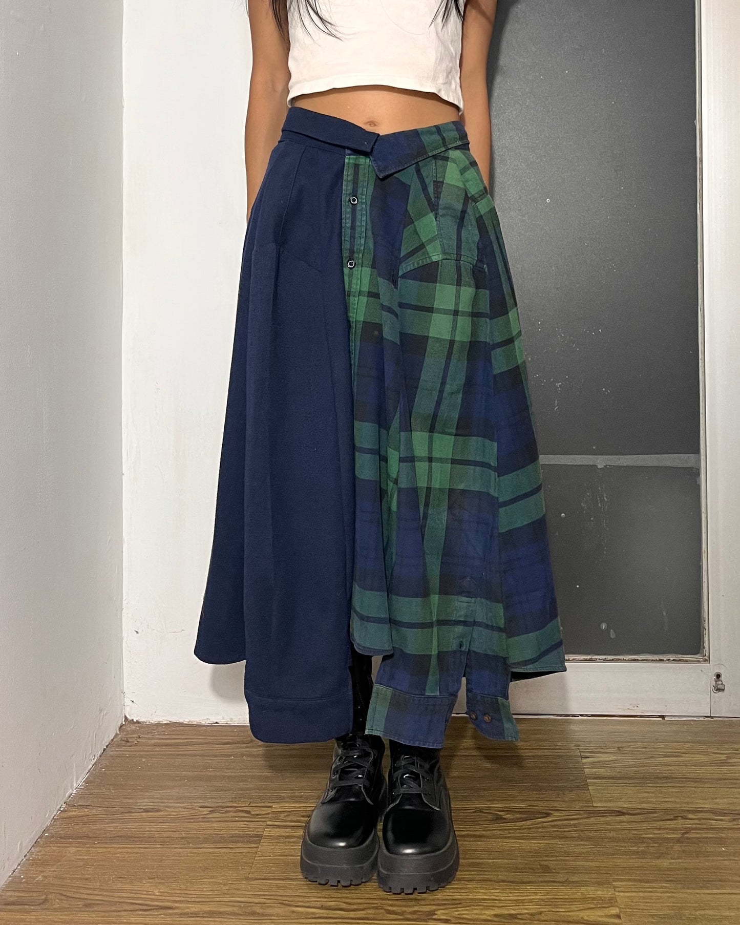 Button-up Maxi Skirt 004