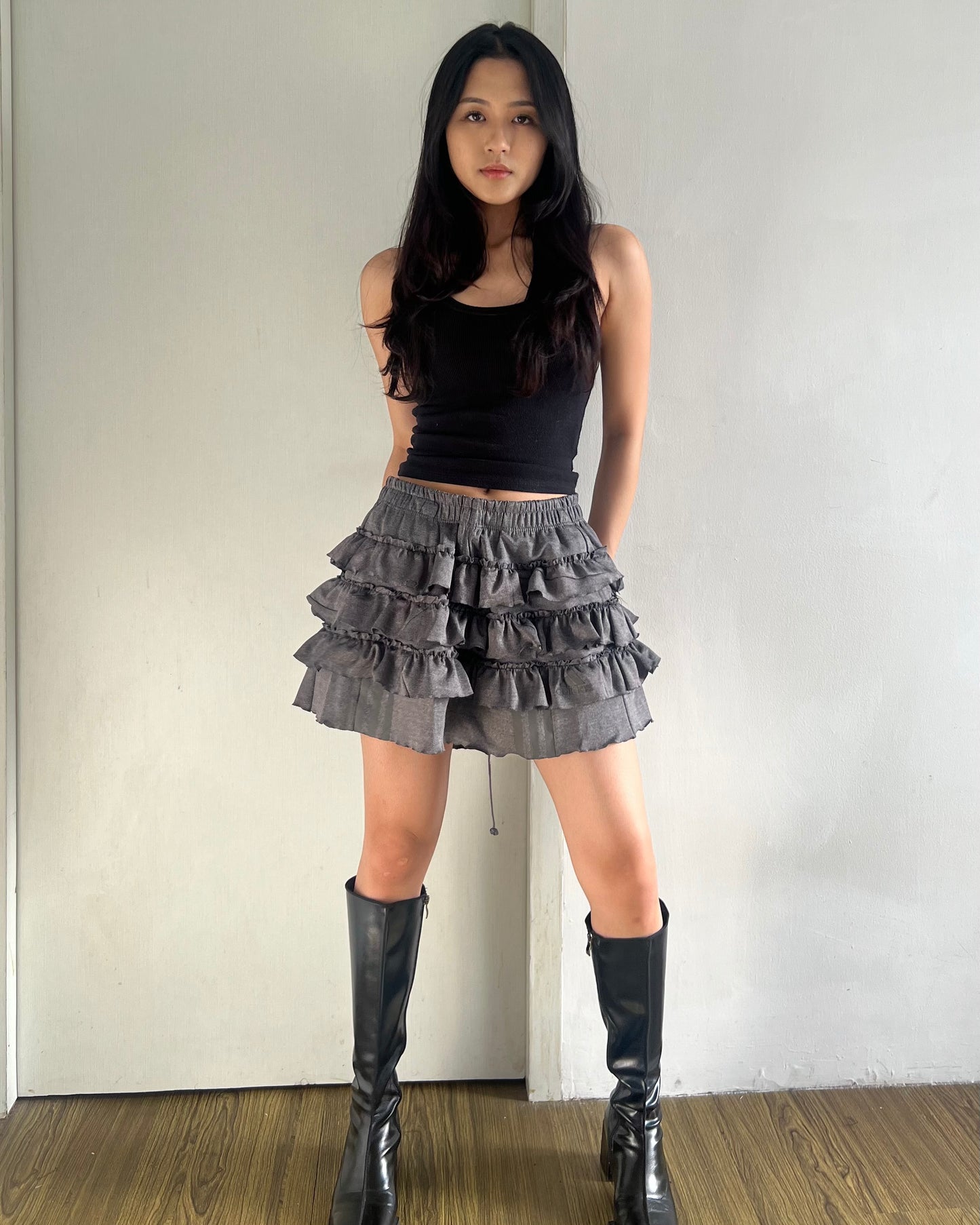 [BIG SIZE] Ruffle Skirt 048