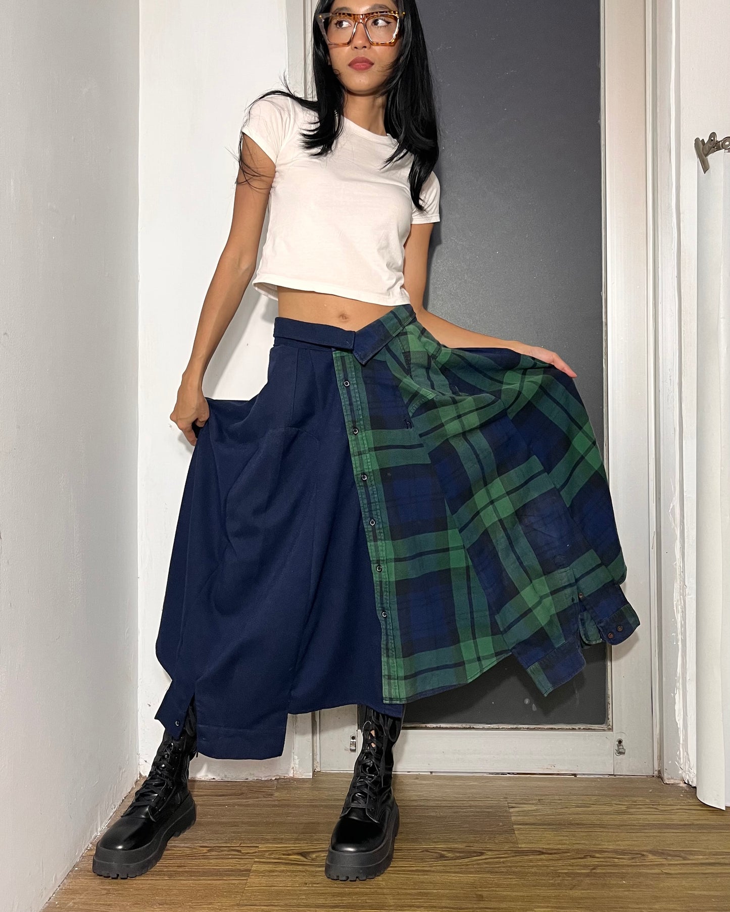 Button-up Maxi Skirt 004