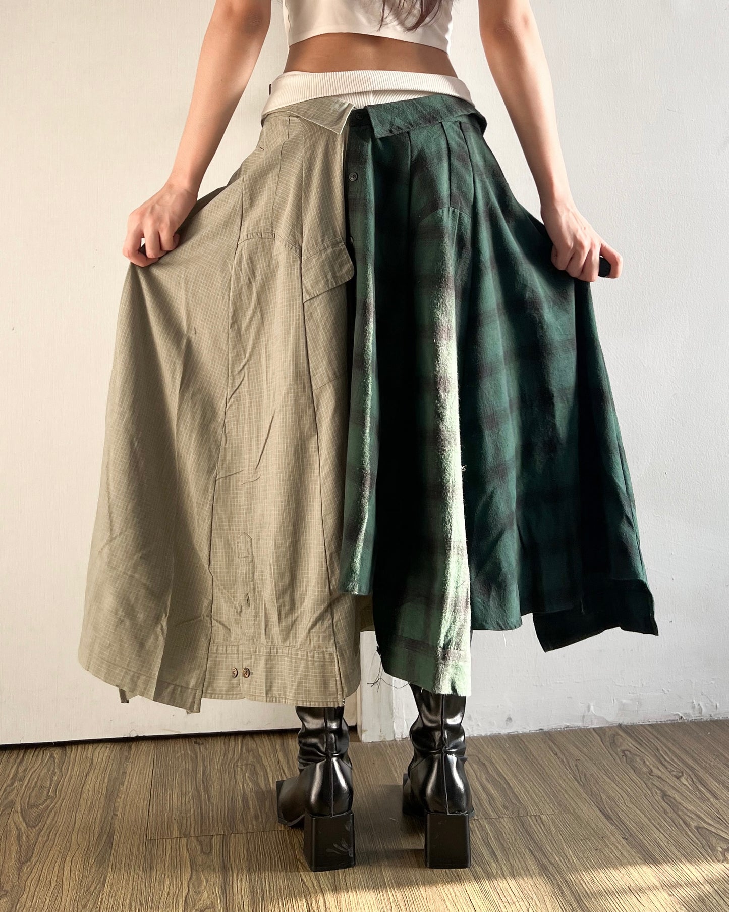 Button-up Maxi Skirt 033