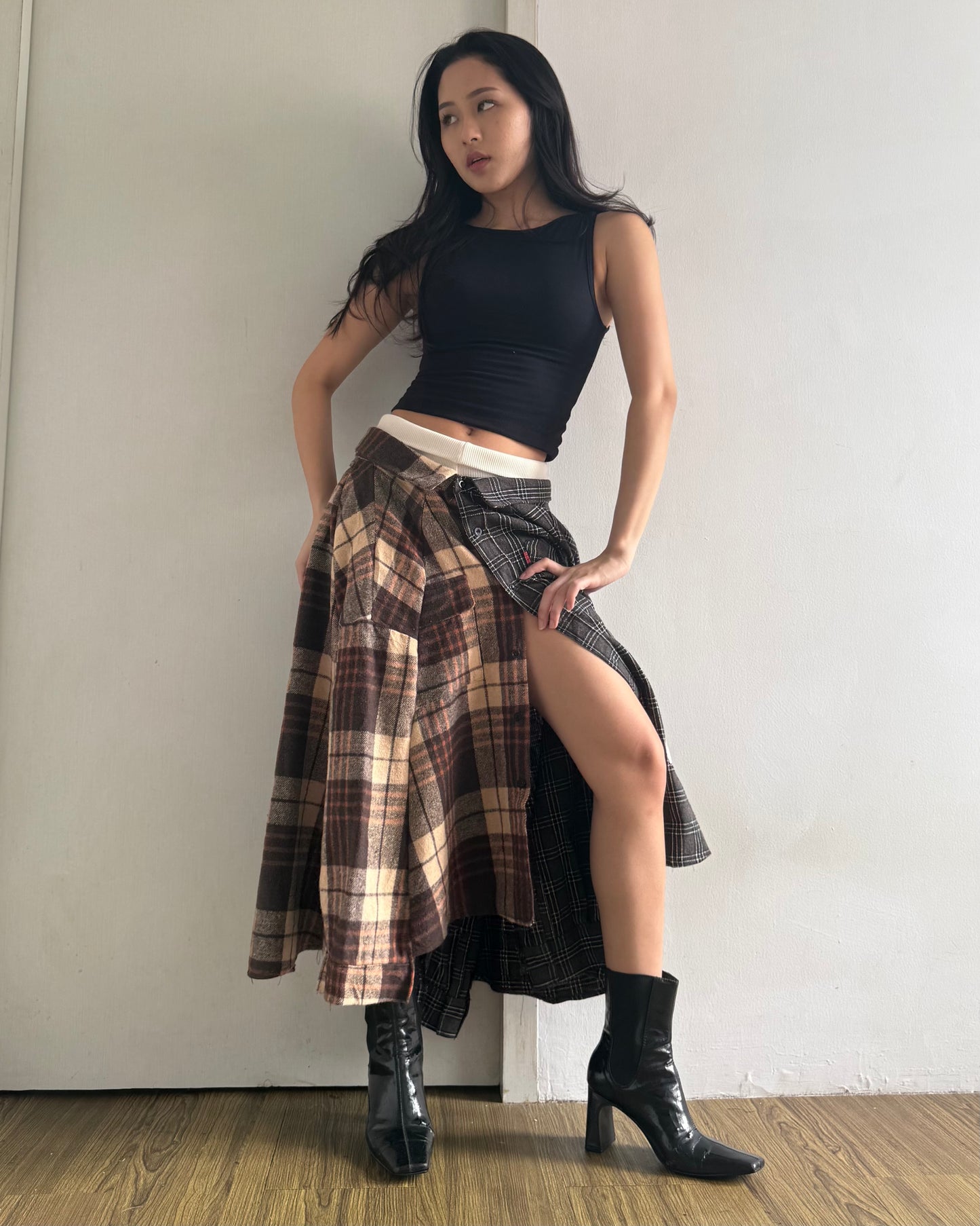 Button-up Maxi Skirt 047