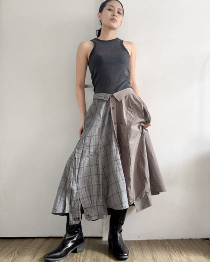 Button-up Maxi Skirt 077