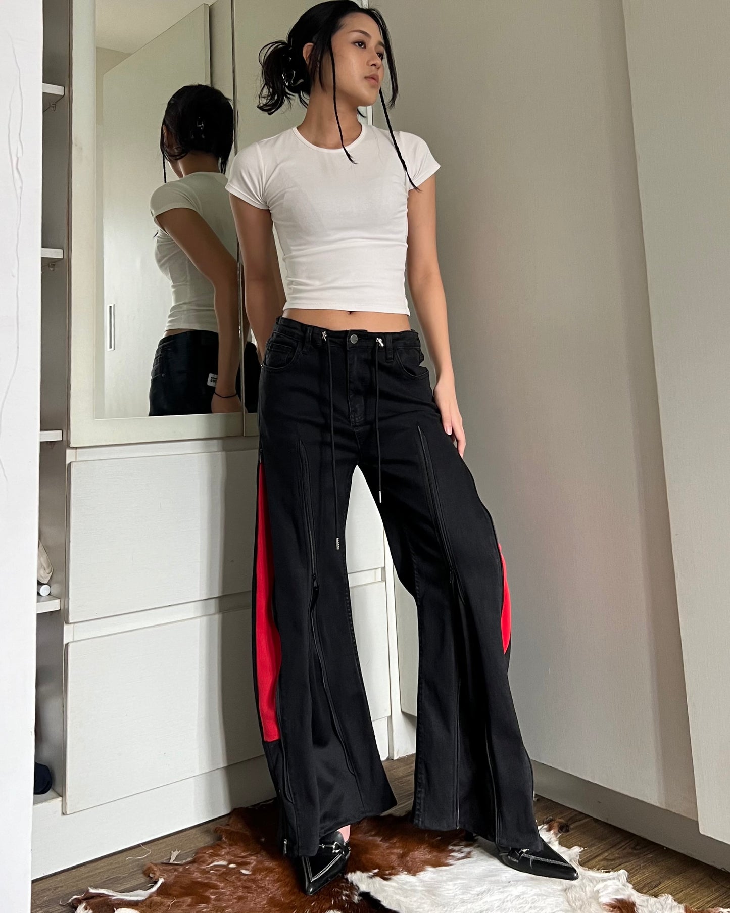 Zipper Pants 048