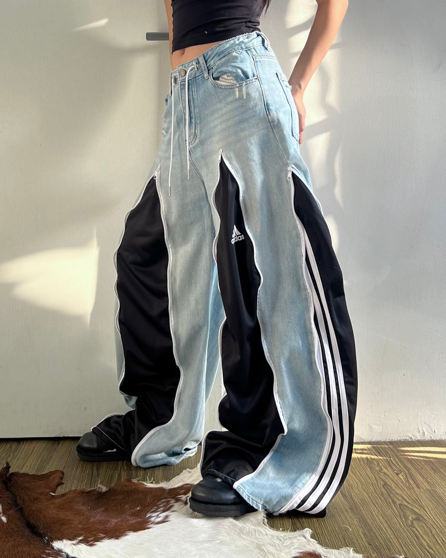[BIG SIZE] Zipper Pants 0148