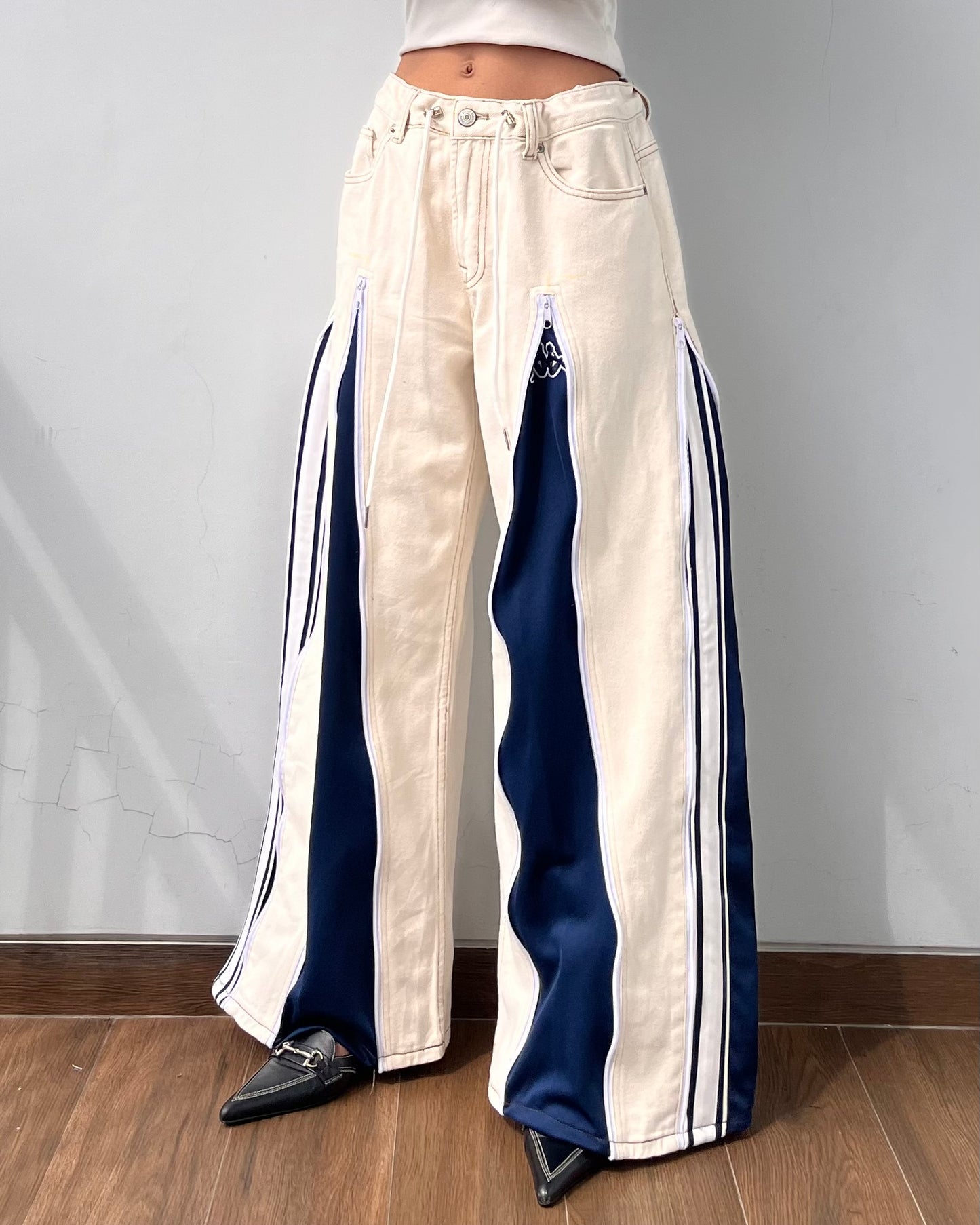 [BIG SIZE] Zipper Pants 017