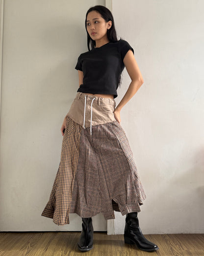 Flannel Maxi Skirt 022