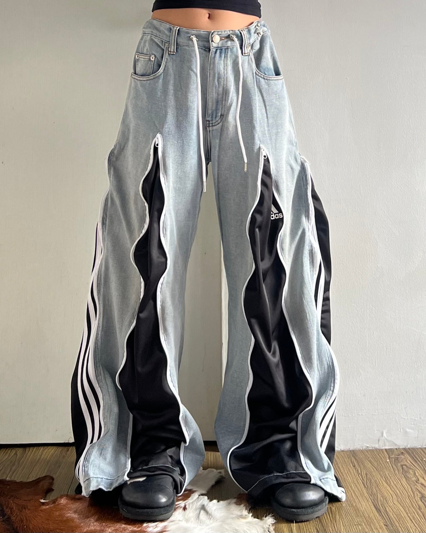 [BIG SIZE] Zipper Pants 0138