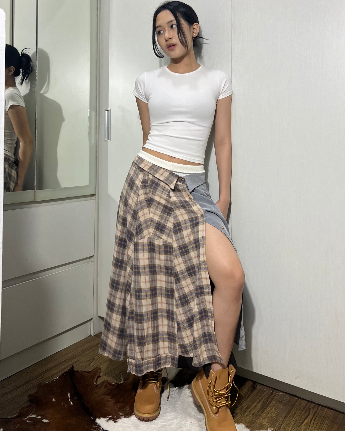 Button-up Maxi Skirt 016