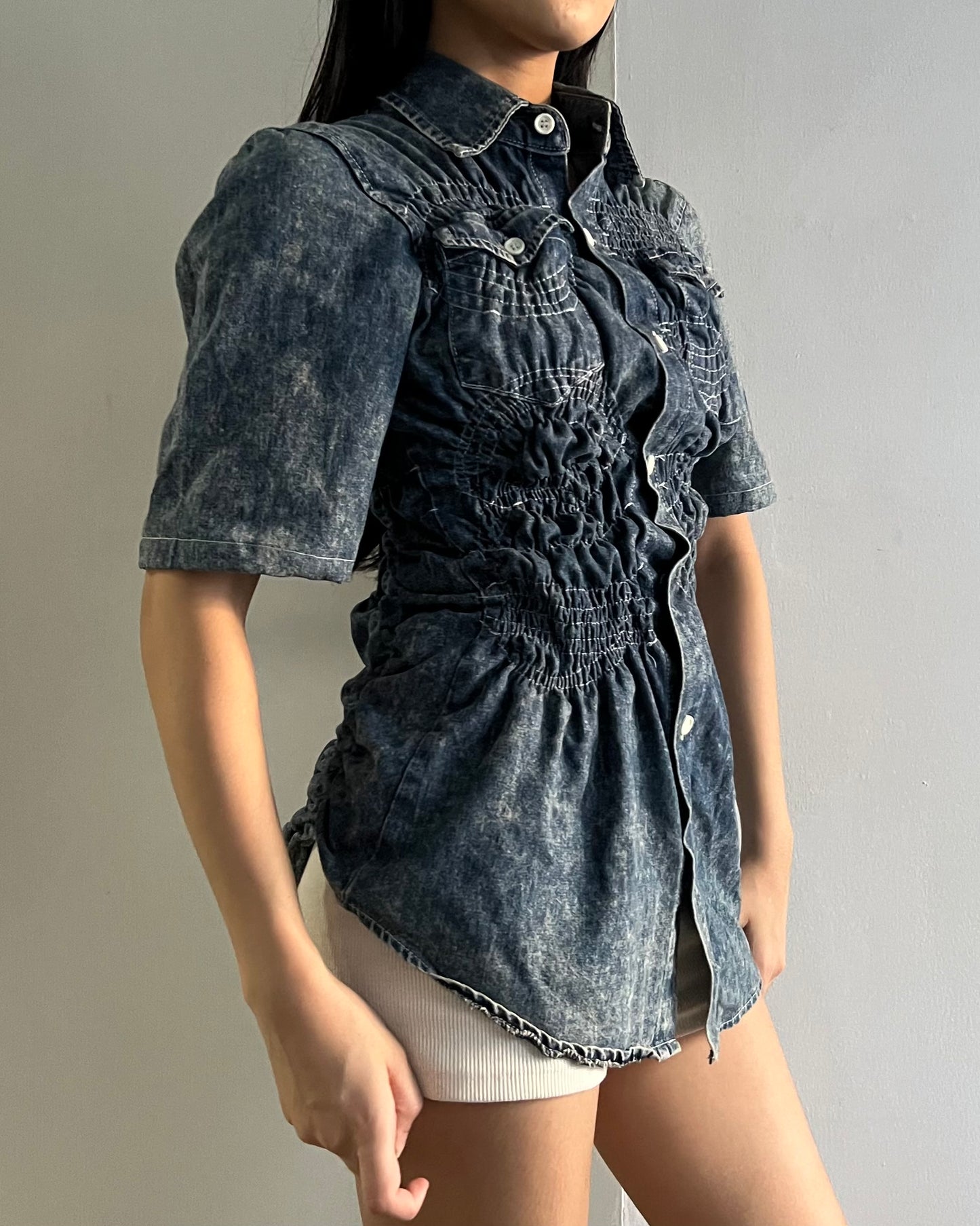 Ruched Shirt 009