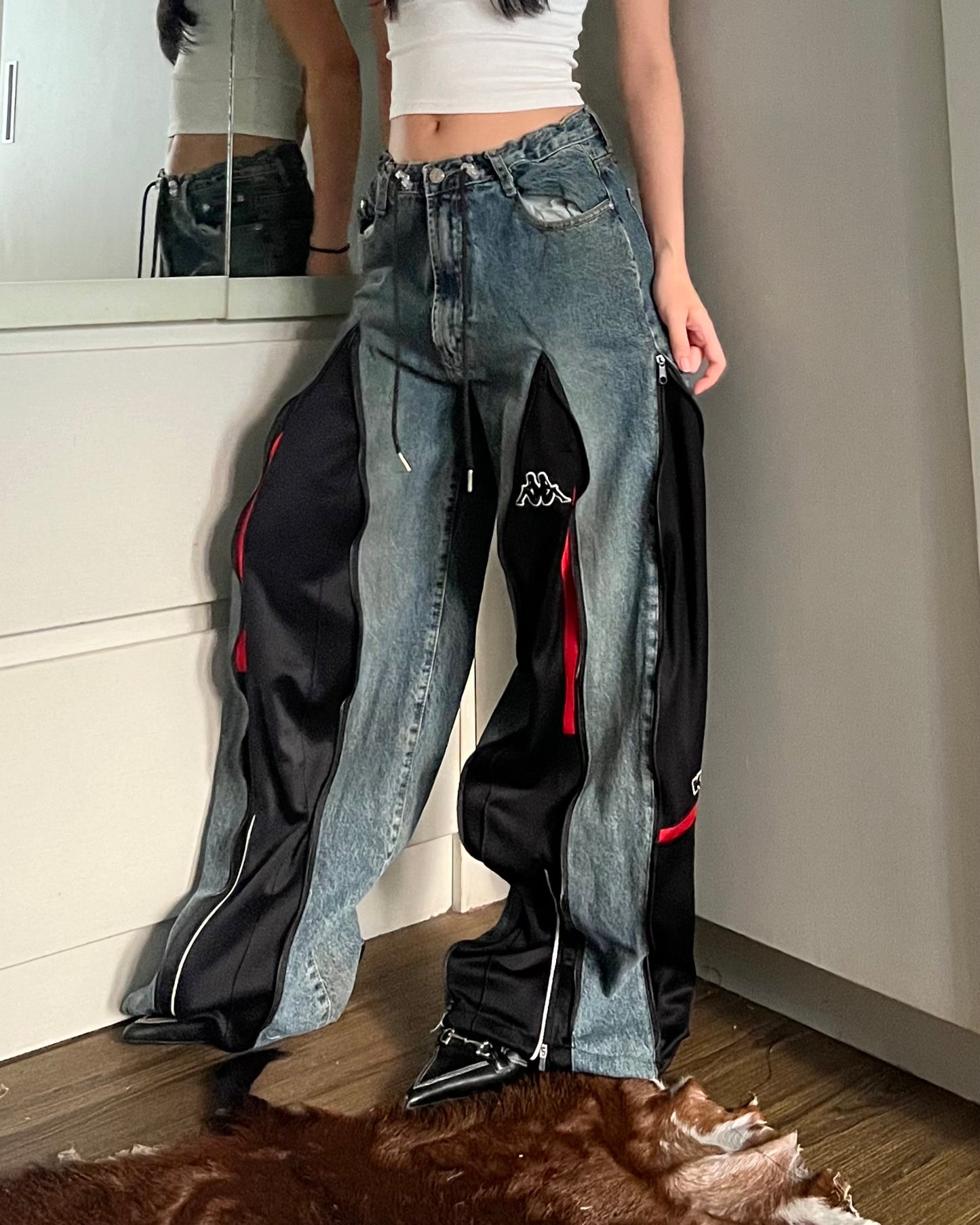 [BIG SIZE] Zipper Pants 089