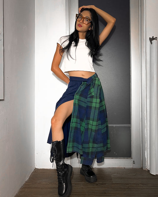 Button-up Maxi Skirt 004
