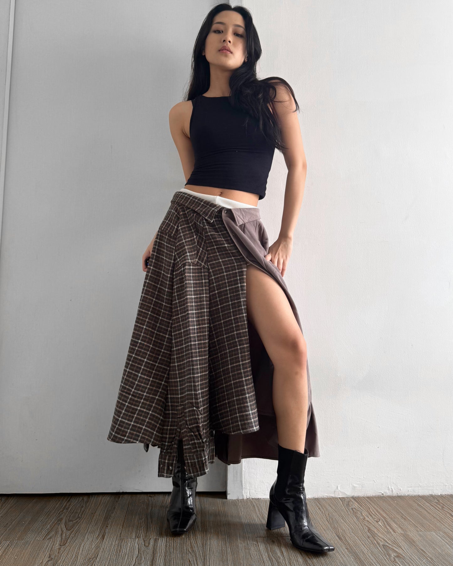 Button-up Maxi Skirt 041