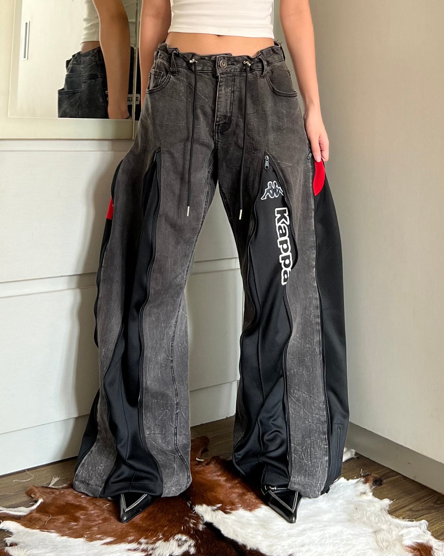 [BIG SIZE] Zipper Pants 045