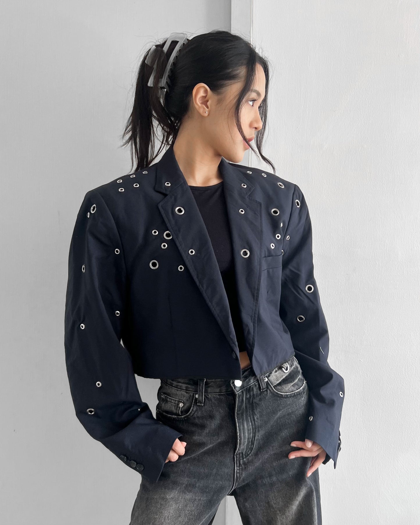 Eyelet Blazer 029
