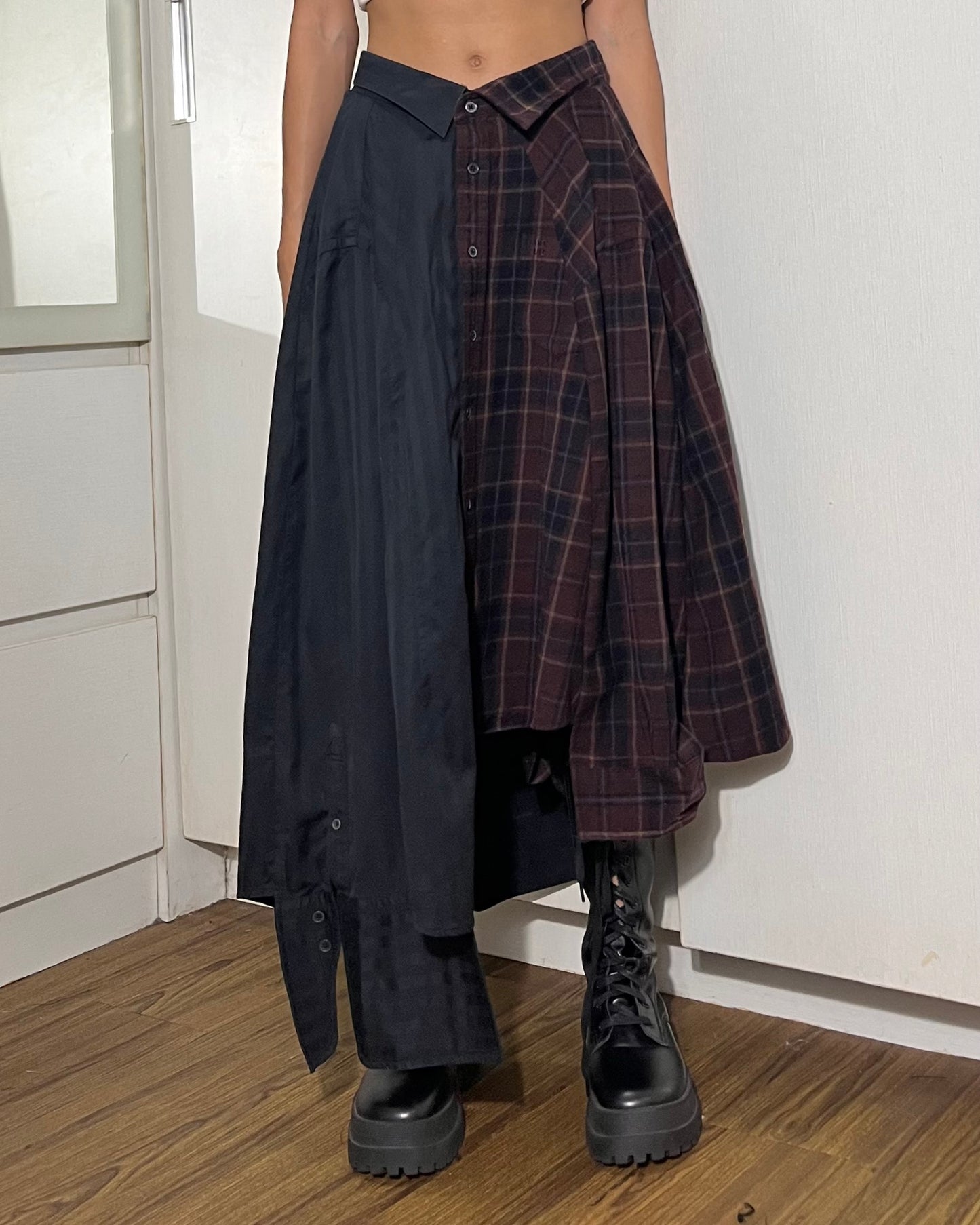 Button-up Maxi Skirt 014