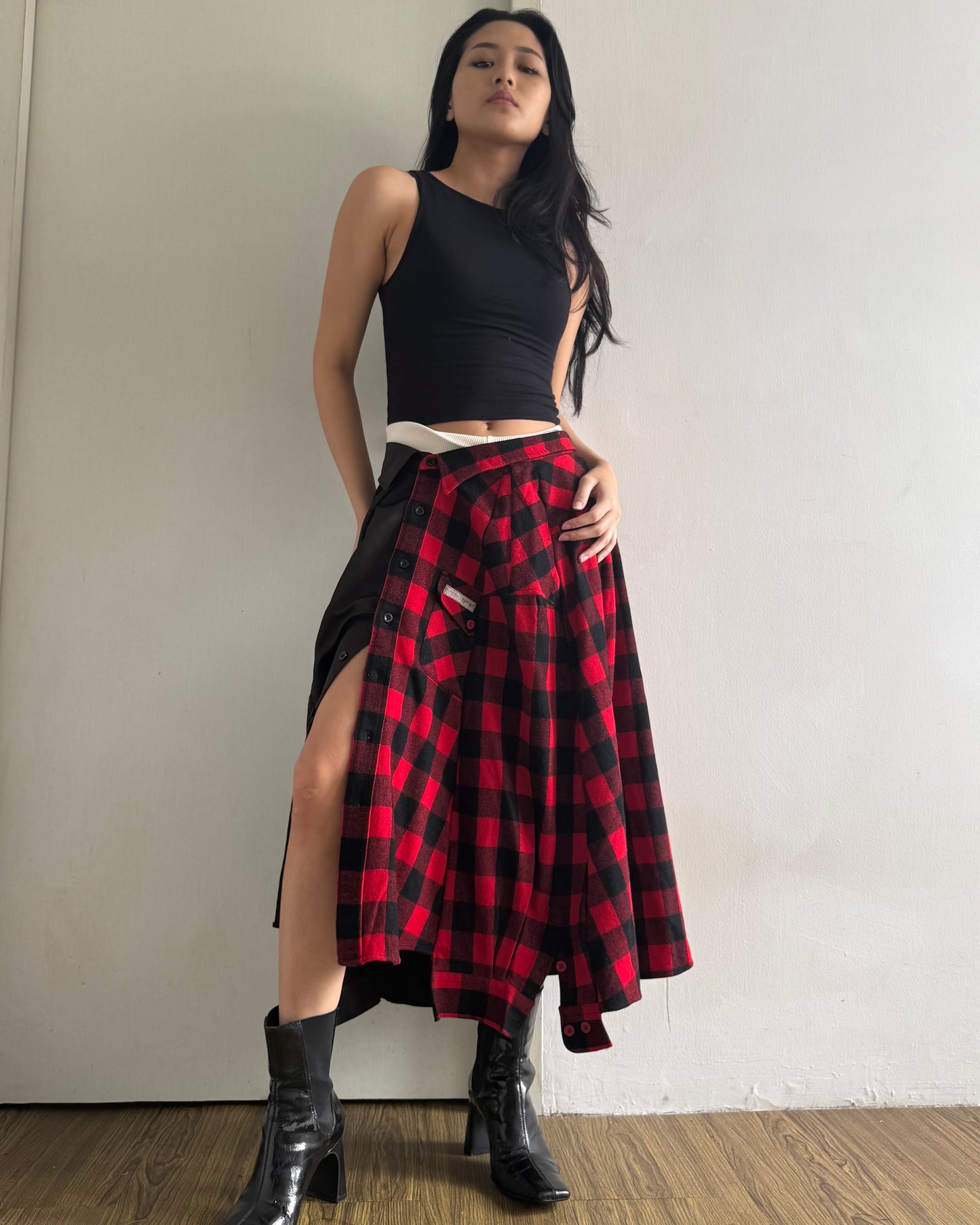 Button-up Maxi Skirt 045