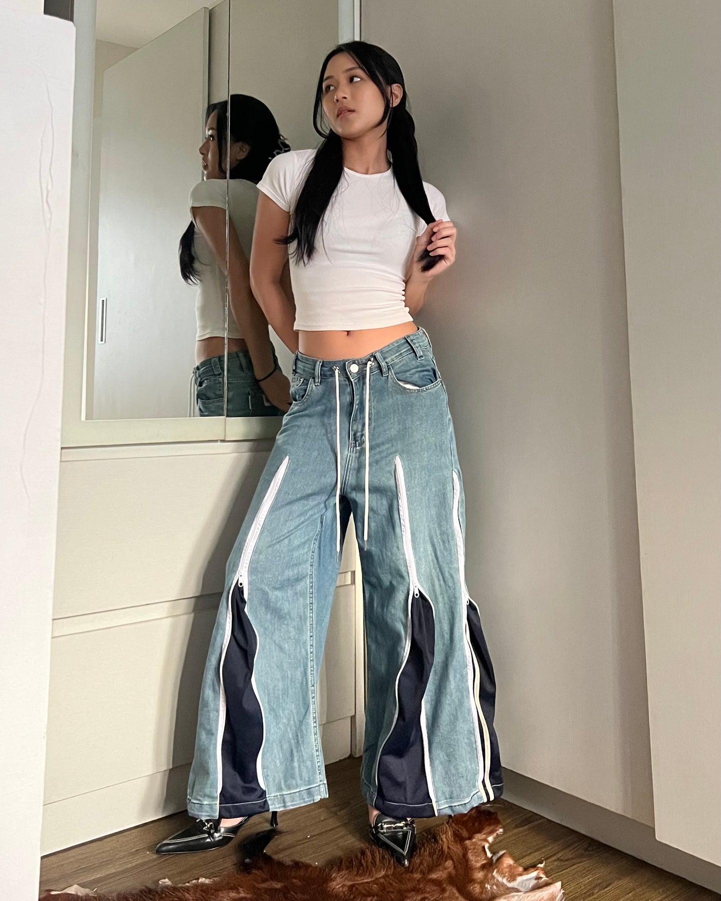 Zipper Pants 095