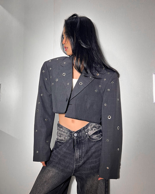 Eyelet Blazer 008