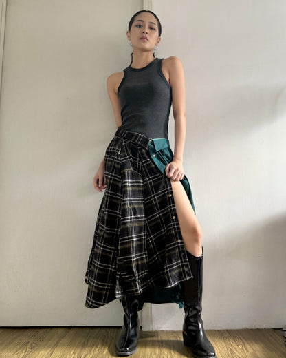 Button-up Maxi Skirt 080