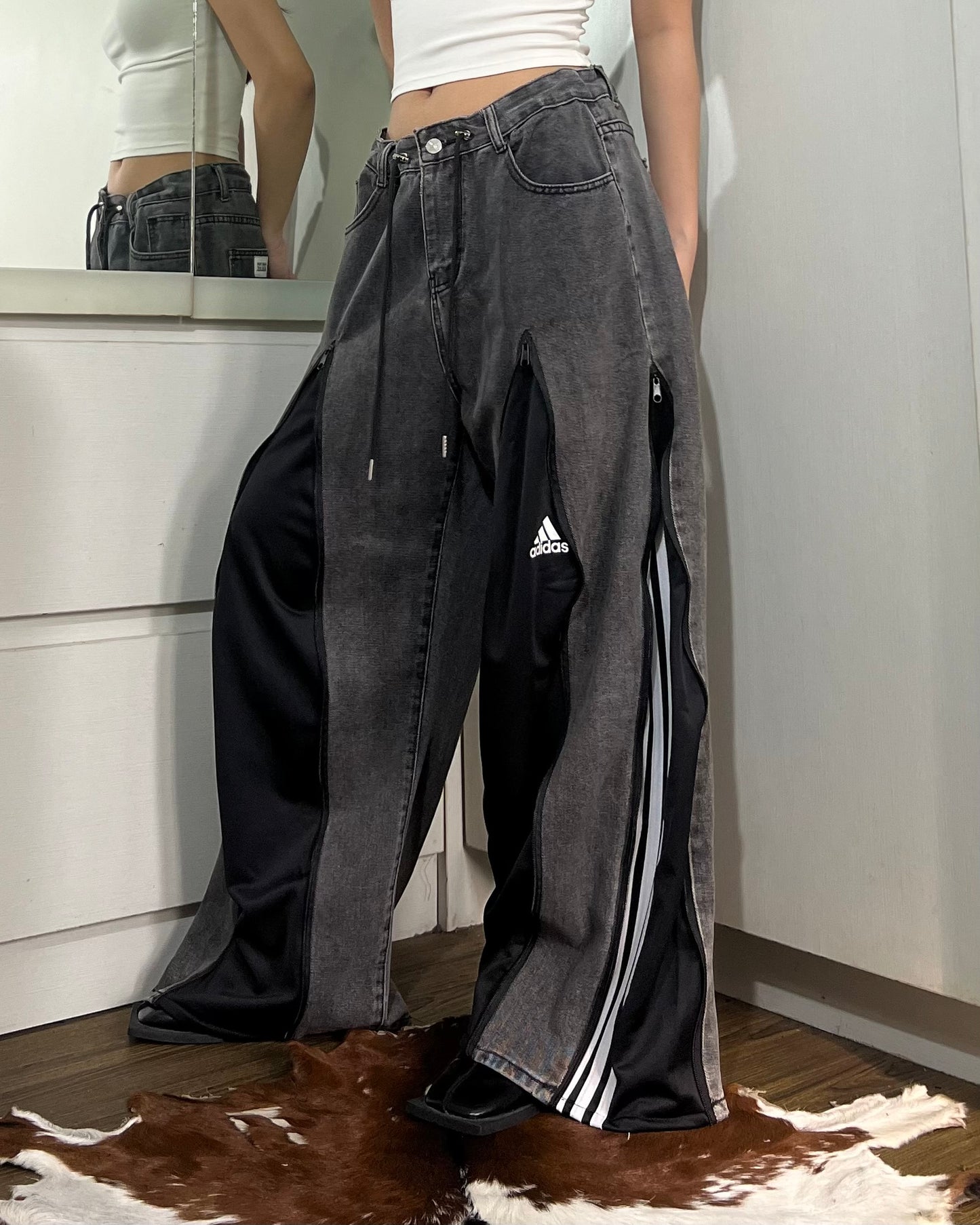 [BIG SIZE] Zipper Pants 0110