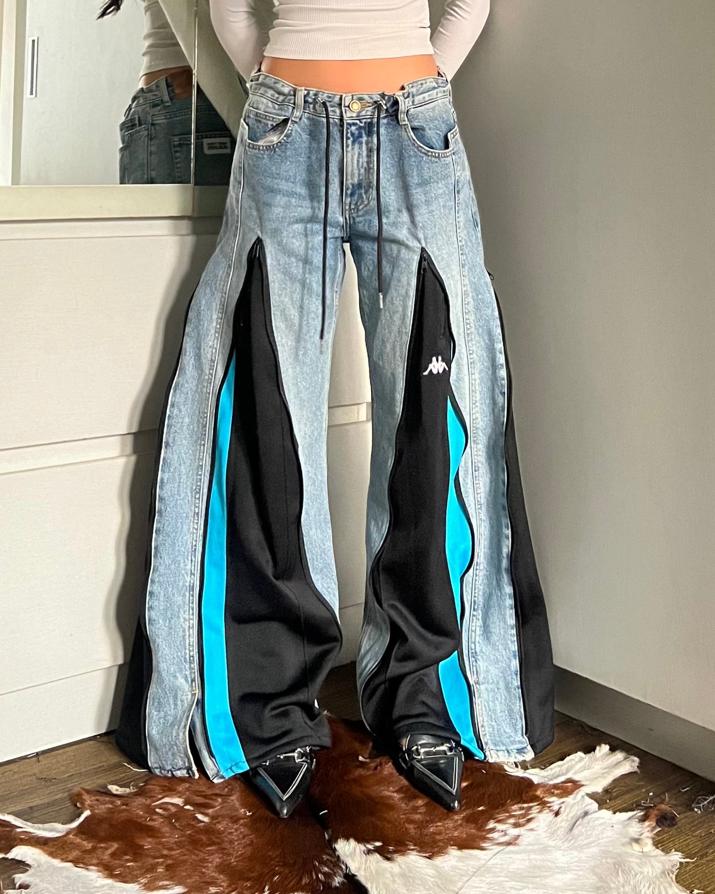 [BIG SIZE] Zipper Pants 069