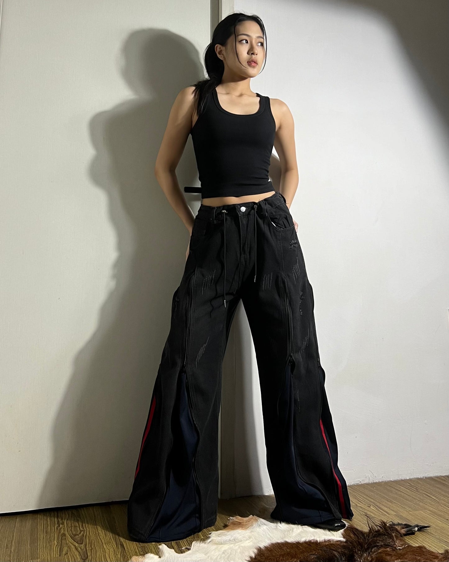 [BIG SIZE] Zipper Pants 0171
