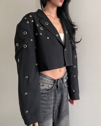 Eyelet Blazer 007
